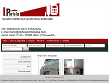 Tablet Screenshot of portelainmobiliaria.com